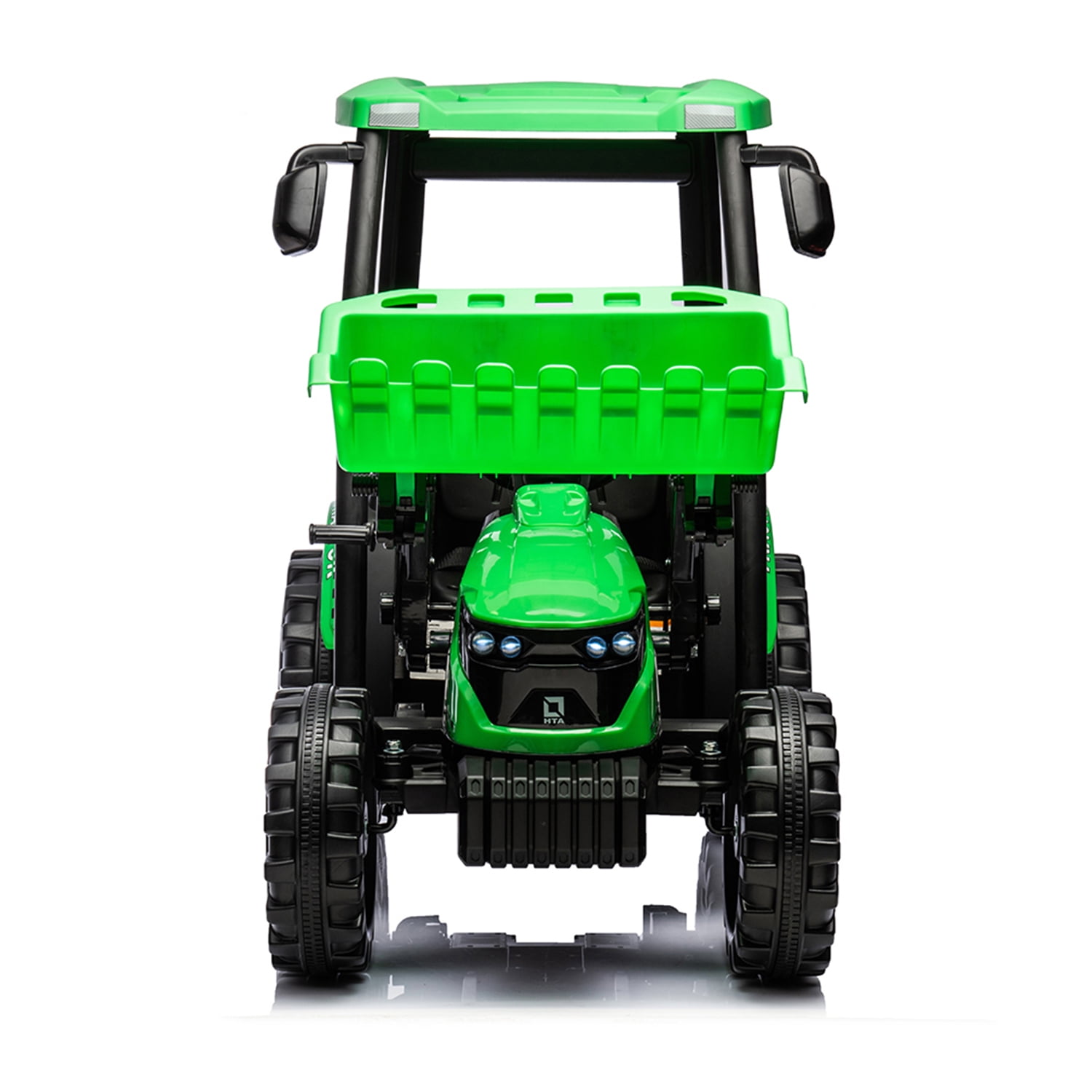 CIPACHO Ride On Tractor, 24V Powered Construction Vehicles for Kids with 3-Gear-Shift Ground Loade, Kids Car with Trailer, Green CIPACHO Ride On Tractor, 24V Powered Construction Vehicles for Kids with 3-Gear-Shift Ground Loade, Kids Car with Trailer, Green