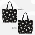 thumbnail image 2 of Honeii Rose Flowers Print Tote Bag, Reusable Grocery Shopping Bag,Shoulder Bag with Inner Pocket, 2 of 7