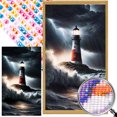 thumbnail image 1 of AB Parcial 5D DIY Faro Mar Taladro 45x75cm, 1 of 9
