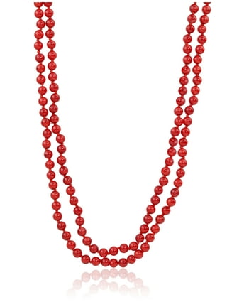Red bead shop necklace walmart