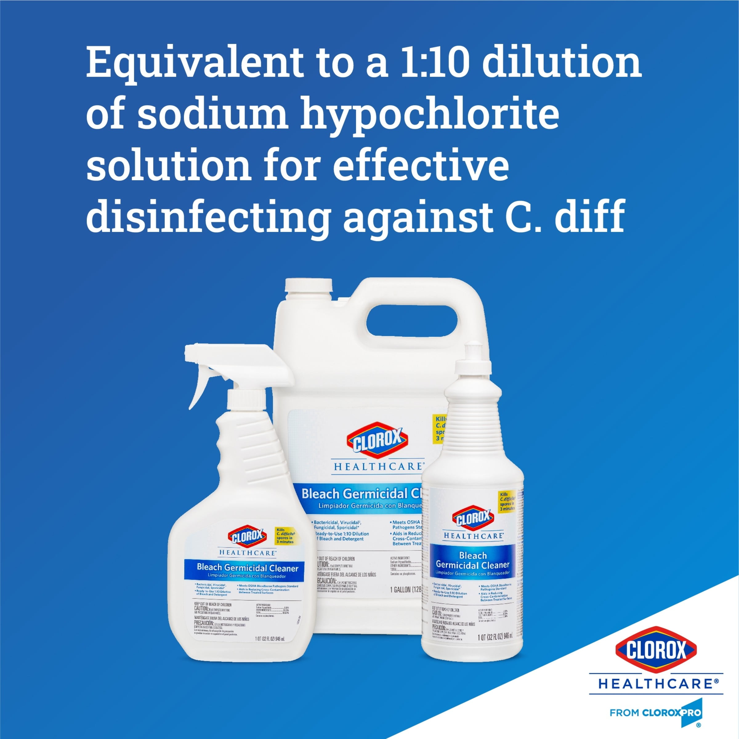 Clorox Healthcare Bleach Germicidal Cleaner - The Office Point