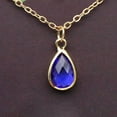 thumbnail image 3 of Neinkie Gem Stone King Beautiful Tear Drop Ribbon Pendant on Chain Made with Crystals, 3 of 7