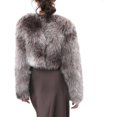 thumbnail image 4 of Amazhiyu Women's Faux Fur Cropped Coat Long Sleeve Open Front Winter Jacket, 4 of 6