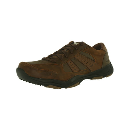 Skechers Men's Larson Nerick Leather/Synthetic Dark Brown Ankle-High ...