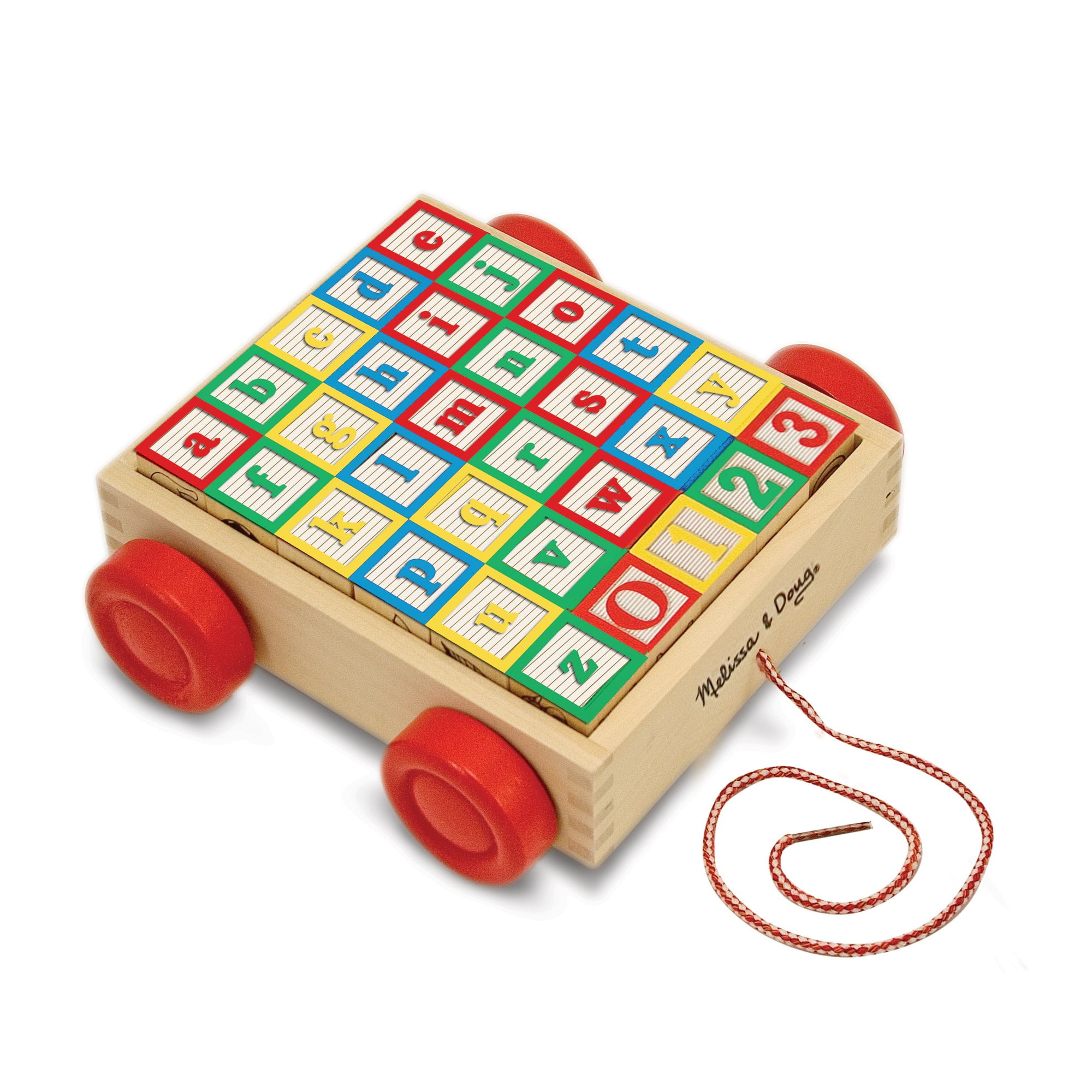 melissa & doug classic abc block cart