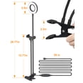thumbnail image 4 of BlitzWolf 4" Clip-on Ring Light, Flexible Arms Phone Holder Stand, Selfie Light Ring Clip-on Desktop Lamp, Webcam Live Fill Light for iPhone Android Live Stream Makeup YouTube Video TikTok Computer, 4 of 10