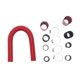thumbnail image 5 of Manguera del radiador del coche,Kit de manguera de radiador de acero inoxidable de 36 pulgadas,Kit de manguera flexible de acero inoxidable de 36 pulgadas resistente,Repuesto profesional rojo, 5 of 8