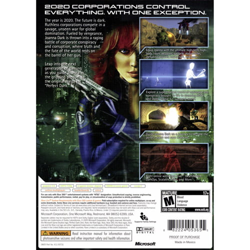 sur Uundgåelig Kan Perfect Dark Zero (Xbox 360) - Pre-Owned - Walmart.com