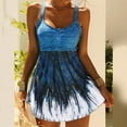 thumbnail image 2 of Women’s Plus Size Swimwear Floral Tankini Set Ruched Modest Two Piece Skirt Swimsuit, 2 of 9