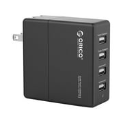 ORICO 4-Port USB Wall Charger with Fast Charging Technology - Black(DCK-4U)