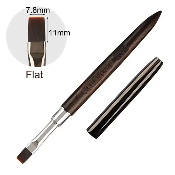 Pincel para pintar Gel de madera, arte de uñas para extensión de punta de Gel, accesorio de constructor acrílico, pinceles para decoración de uñas, cepillo para uñas de Gel UV para manicura
