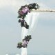 thumbnail image 4 of Kit de 2 arcos de flores artificiales para bodas, guirnaldas de flores para arreglos florales. Violeta, 4 of 8