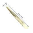 thumbnail image 2 of Unique Bargains 1pcs Durable Eyebrow Tweezer for Bathroom Travel Hotel Gold Tone, 2 of 4