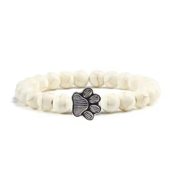 PawZee Snowy Paw Print Charm Bracelet