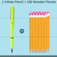 thumbnail image 3 of lanliyunoutlet Crayon Mécanique Infinity, Sans Aiguisage, avec Gomme, Rose Pâle, 1 Unité, 3 of 6