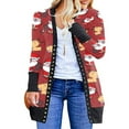 thumbnail image 1 of Cardigan de Noël à Manches Longues pour Femmes, 1 of 3