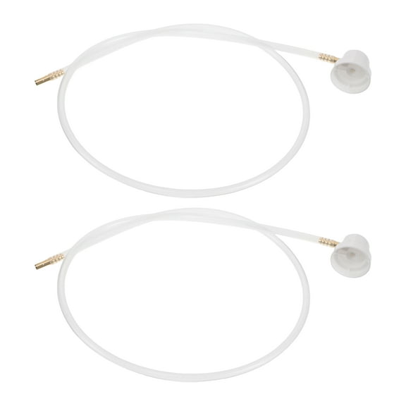 LITINKIMI Plastic Aerosol Can Extension Hoses White 2Pcs