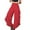 Red, variant on MuZeFu Wide Leg Jeans for Women Trendy Fashion Womens Casual Soild Color Elastic Ruffle Loose Pants Straight Wide Leg Trousers Pants