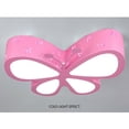 thumbnail image 3 of Modern Children Room Butterfly LED Ceiling Light Girls Bedroom Lamp Pink, 3 of 12