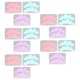 thumbnail image 3 of 15 pares de almohadillas de silicona reutilizables con forma de nube para extensiones de pestañas debajo de los ojos, color rosa, azul y morado., 3 of 14