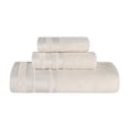 thumbnail image 6 of Superior Hays 3 Piece Cotton Plush Towel Set, Ultra Soft Absobent Towels, Ivory, 6 of 12