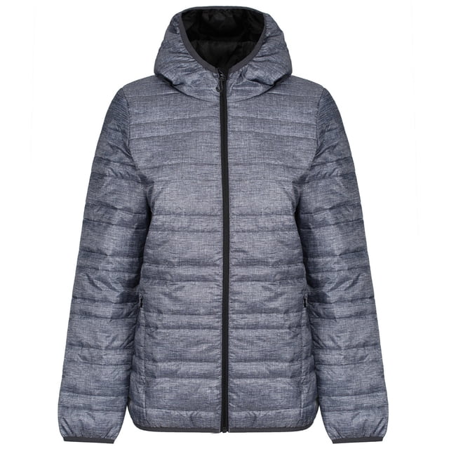 Regatta - Chaqueta Acolchada Firedown para Mujer (Gris Jaspeado, Negro) Regatta UTPC4726_P