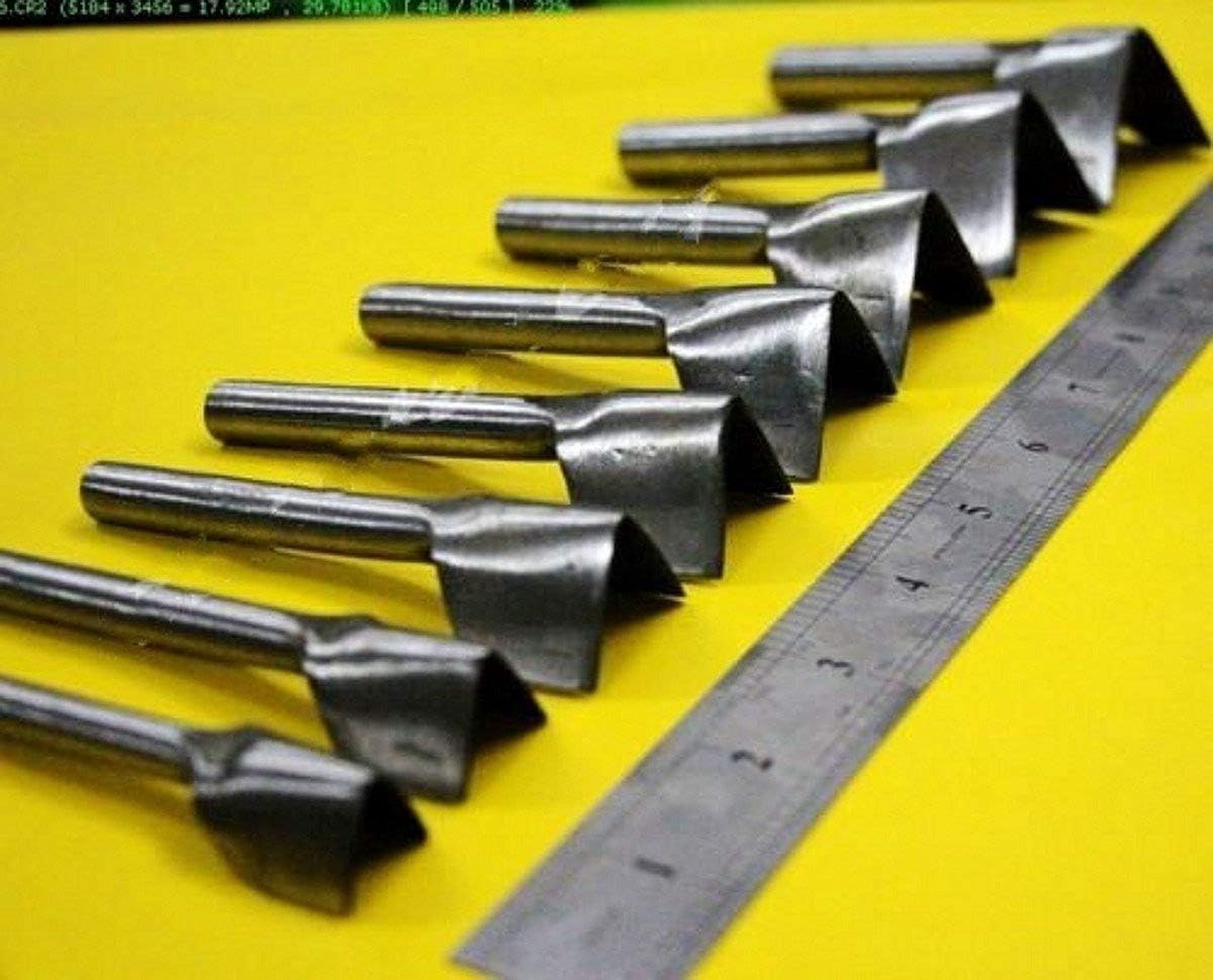 <new_title>WellieSTR V Shape English Point Strap End Punch Tool 8 Piece</new_title>