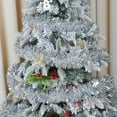 thumbnail image 4 of Ayieyill 33ft Tinsel Garland Hanging Christmas Tree Garland for Christmas Tree Decorations Indoor, Silver, 4 of 7