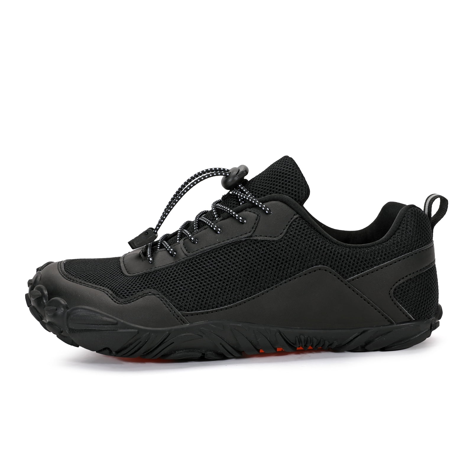 Barefoot Water Shoes Mens Trail Runner Wide Toe Box Hiking Shoes Minimalist Zero Drop Sole Quick Dry Water Sports Sneakers Black 44