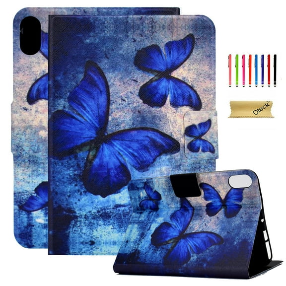 Dteck Flip Case for iPad 10th Generation, Lightweight Butterfly Pattern Smart Cover Auto Wake Sleep Kickstand Magnetic Folio Case for New iPad 10th Gen 10.9 inch 2022