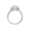 thumbnail image 3 of Forever Heart Shaped Engagement Ring, 14K White Gold Plated, Promise Ring, Women's Halo Wedding Ring, 1.6 CT Round Brilliant Cut Simulated Diamond, Birthday Gift, Anniversary Gift For Her, 3 of 4