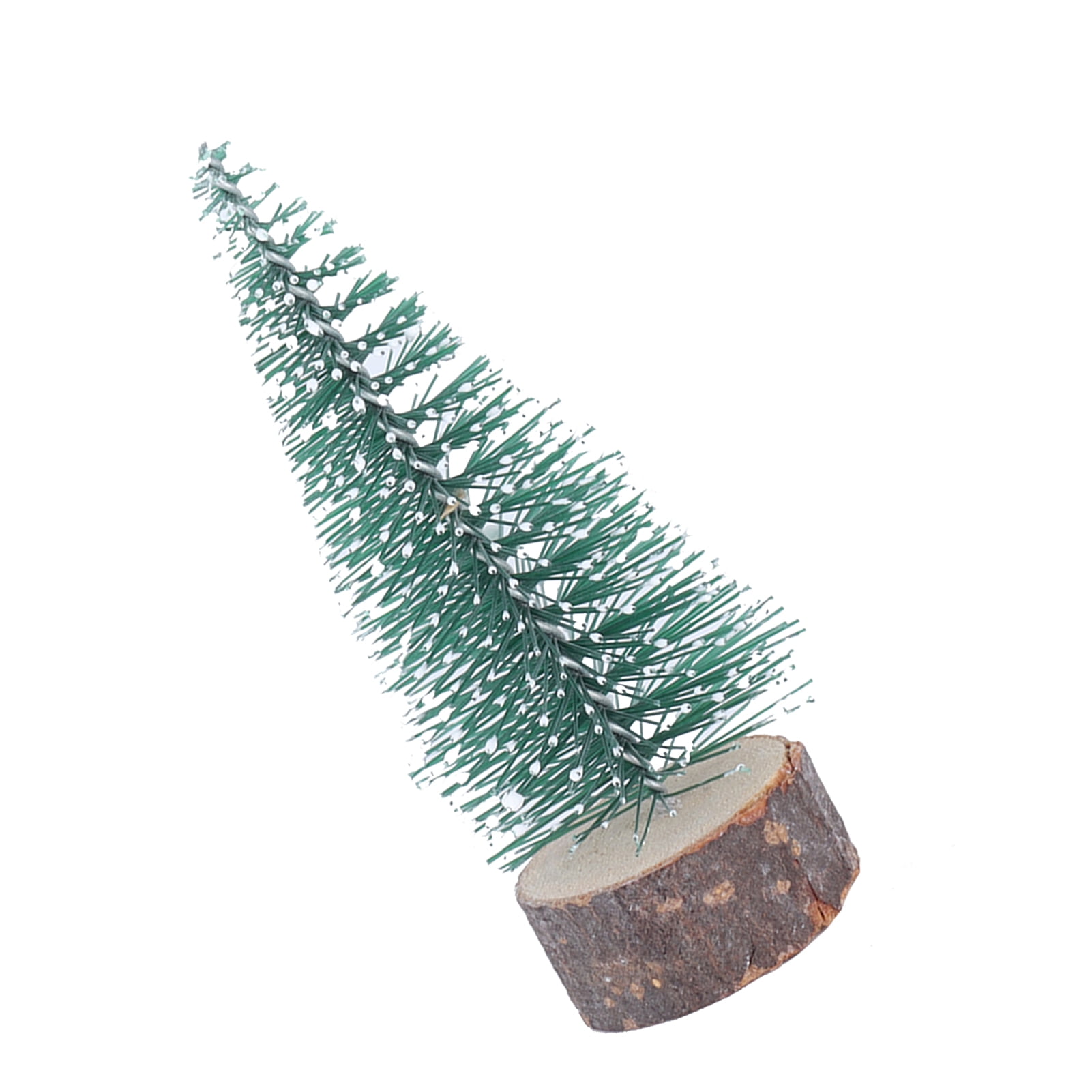 Mini Pine, Artificial Trees Compressive With Wood Base For Decorating