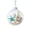 A002- B, variant on Clear Christmas Ornaments Balls with Coastal Beach Theme, 1 Pack, Transparent Sphere with Silver Cap, for Christmas Tree Decor, Holiday Decoration