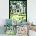 thumbnail image 2 of Designart 'Old Haunted House In The Pine Forest' Lake House Framed Canvas Wall Art Print, 2 of 5