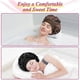 thumbnail image 3 of 2 pieces satin night cap, satin night cap, silk night cap night cap for women (black, coffee), 3 of 5