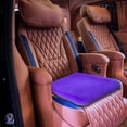 thumbnail image 4 of Genuine Sheepskin Car Seat Cushion Seat Covers for Cars Trucks SUV Comfort Seat Protector Pad for Car Driver Seat Car Accessories for Women Office Chair Car Decor (Purple, Front Seat Cushion-1 Pc), 4 of 6