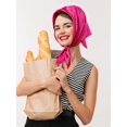 thumbnail image 4 of Chiffon Scarf Square Neck Scarf Handkerchief Retro Satin Ribbon Scarf for Women, 4 of 14
