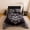 Multicolor, variant on Black Skull & Damask Print Reversible Comforter Set - Gothic Bedding with Matching Pillow Shams, All-Season , Queen/King Size