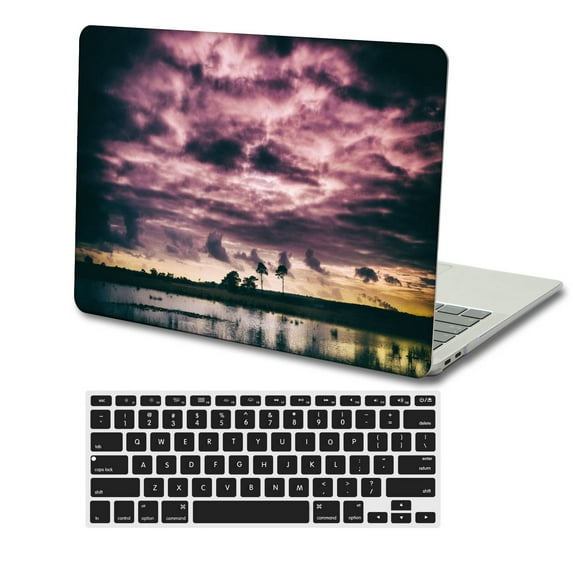 KSK KAISHEK Hard Shell Case Cover Compatible MacBook Air 13.6" m2( Retina Display, 2022.0) + Black Keyboard Cover Model A2681, Type C Sky Series 0703