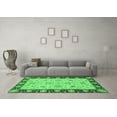thumbnail image 3 of Ahgly Company Indoor Rectangle Abstract Emerald Green Modern Area Rugs, 5' x 8', 3 of 4