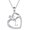 L, variant on Pendant Necklace for Women Goodluck Elephant Love Heart Pendant Necklace Jewelry for Women
