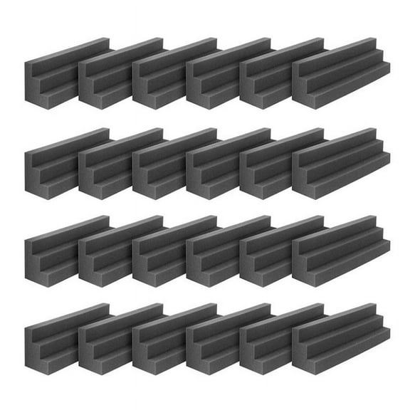 24 Pcs Traps Acoustic Foam Panels Sound Proof Padding,Studio