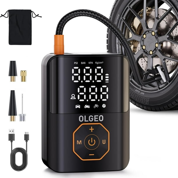 Compresor de aire portátil para inflar neumáticos Olgeo 160PSI para automóvil