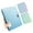 transparent blue, variant on Letter Size 4 Rings Binder Hold 220Sheets Elastic String Closure for Office School Document Storage Organizers