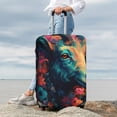 thumbnail image 7 of Fuzoiu Colorful Flower Goat Print Suitcase Cover,Washable Luggage Covers for Suitcase,Elastic Luggage Protector Cover,Scratch Resistant Travel Suitcase Covers-X-Large, 7 of 7