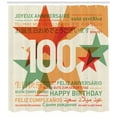 thumbnail image 3 of Ambesonne Abstract Shower Curtain, Birthday Wishes, 69"Wx70"L, Pale Green and Vermilion, 3 of 3