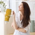 thumbnail image 6 of 30 oz Insulated Stainless Steel Tumbler Double Wall Stainless Steel Tumbler with 2-Way Drinking Honey Jars and Bees Pattern, 6 of 9