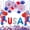 B, variant on Clearance Under $10 4th of July Patriotic Decorations Set Independence Day Party Decorations Red White Blue USA Flag Banner Paper Fans Star Streamer Latex Balloons American Patriotic