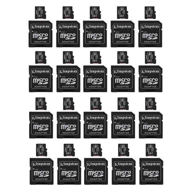 Tarjeta de Memoria Kingston SDCS2 Canvas Select Plus 64 GB Clase 10 con Adaptador SD multicolor