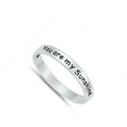 thumbnail image 4 of You are my Sunshine Stackable Script Ring .925 Sterling Silver Band Jewelry Female Male Size 10, 4 of 4